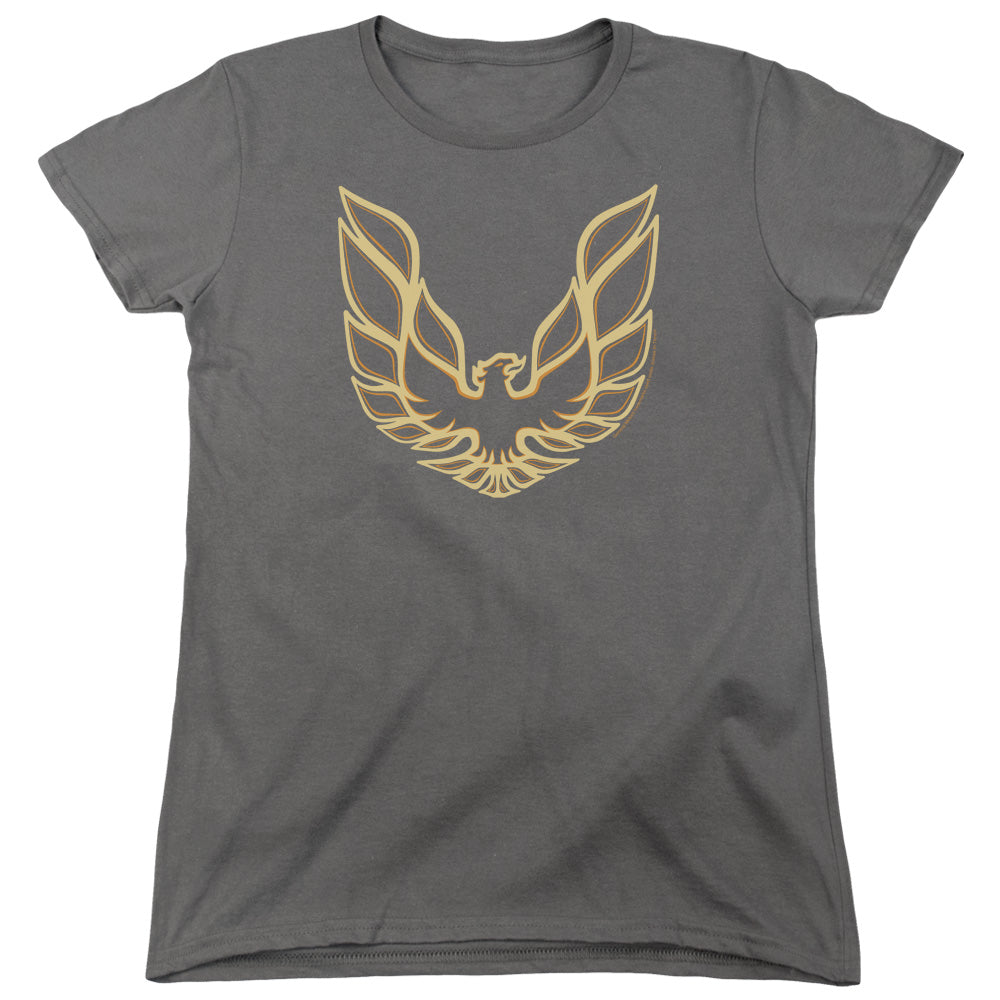 Pontiac Iconic Firebird Women's Short Sleeve - Charcoal