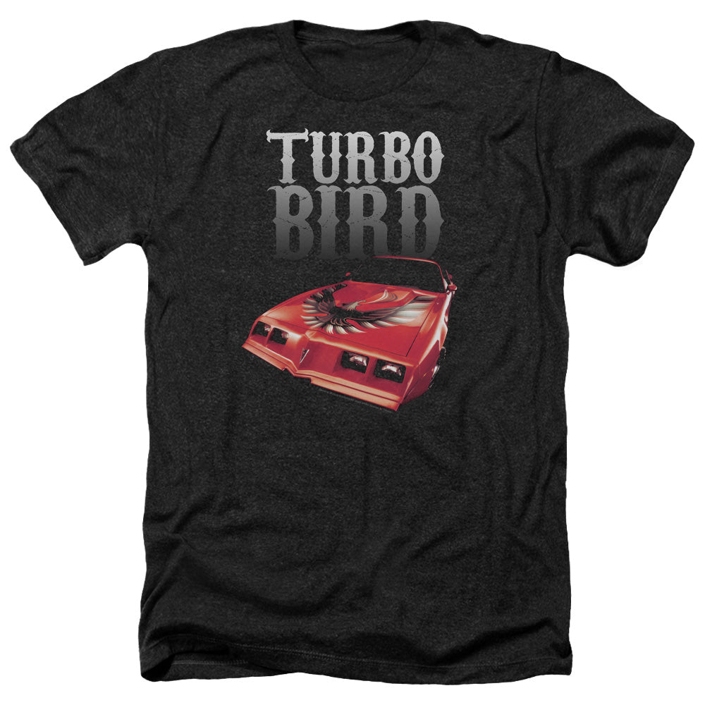 Pontiac Turbo Bird-Adult Regular Fit Heather Short Sleeve-Charcoal