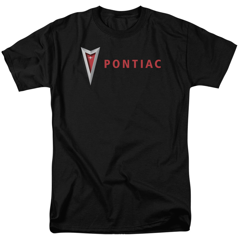 Pontiac Modern Arrowhead-Adult Regular Fit Short Sleeve-Black