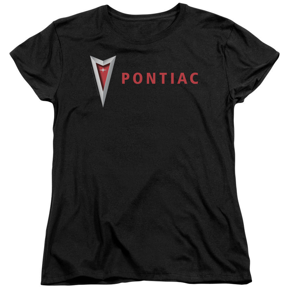 Pontiac Modern Pontiac Arrowhead-Women'S Short Sleeve-Black