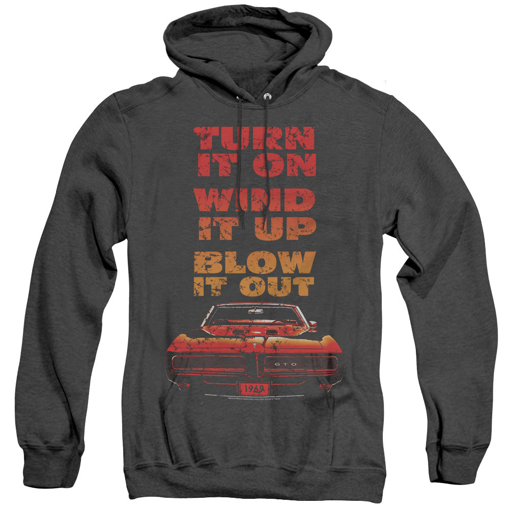 Pontiac Blow It Out GTO Adult Pullover Hoodie - Black