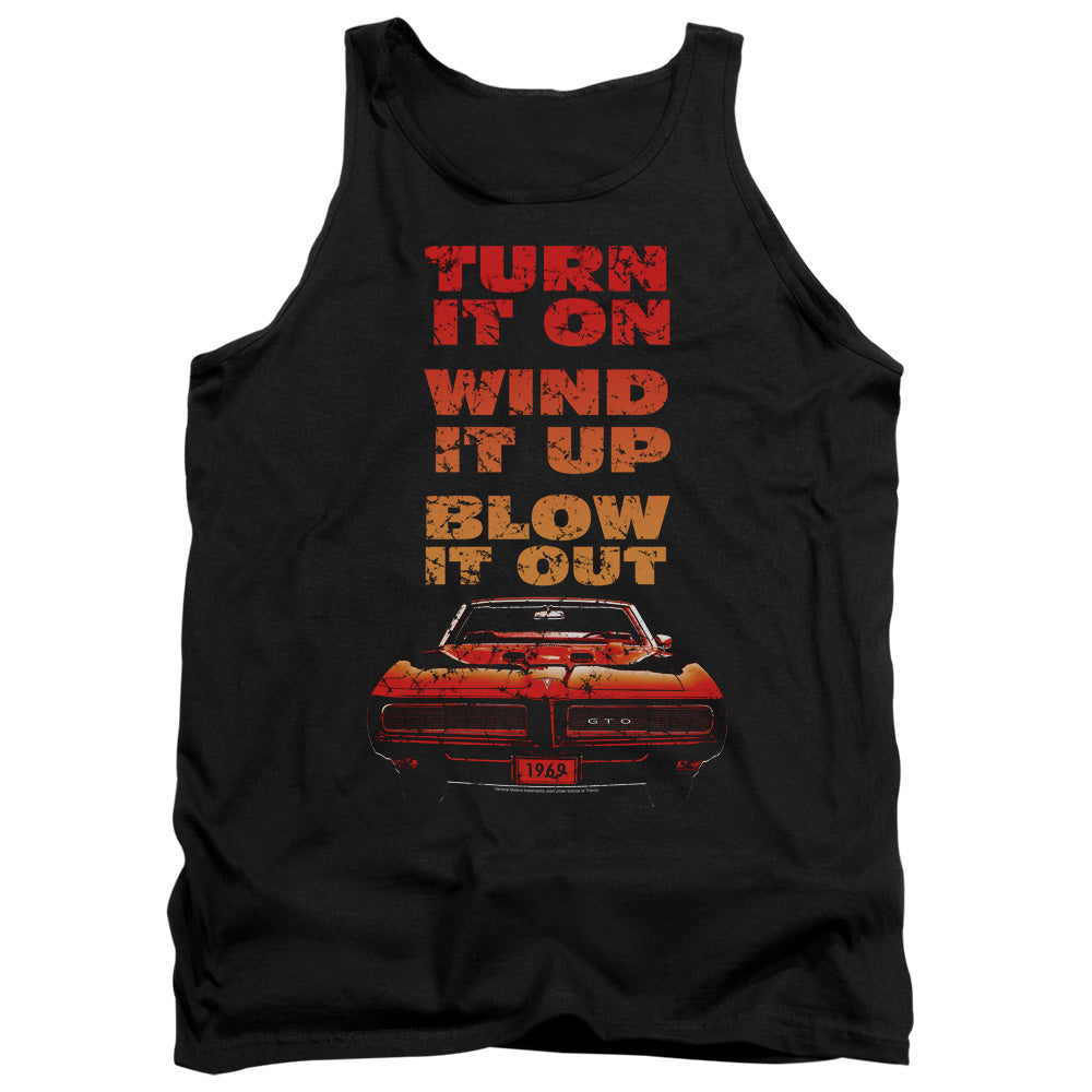 Pontiac Blow It Out GTO Adult Tank Top - Black