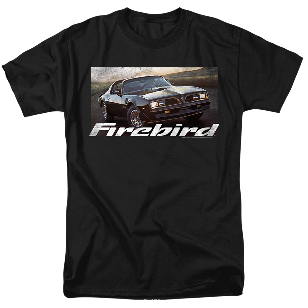 Pontiac Firebird 76-Adult Regular Fit Short Sleeve-Black