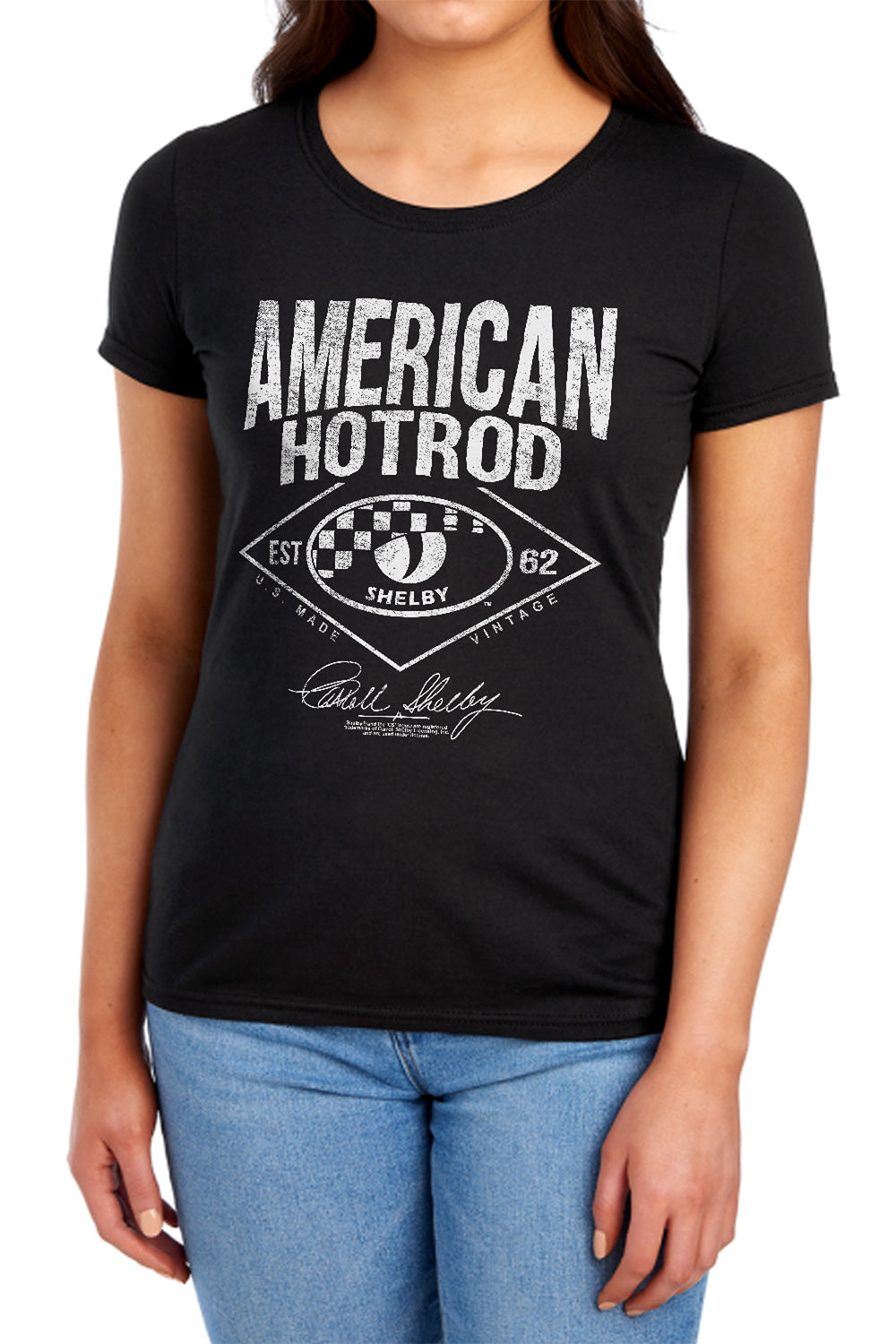 carroll-shelby-american-hotrod-women's-short-sleeve-black-xl-WT-01-XL.SHLB10002-classic-auto-store
