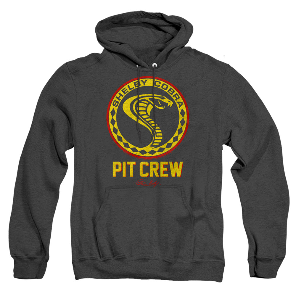 Carroll Shelby Vintage Pit Crew Badge-Adult Pullover Hoodie-Black