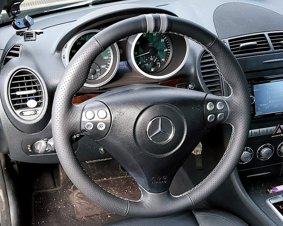 2000-07 Mercedes C-class W203 steering wheel cover - 3-spoke