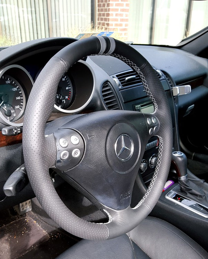 2004-11 Mercedes SLK R171 steering wheel cover - 3-spoke
