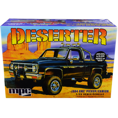 skill-2-model-kit-1984-gmc-pickup-truck-deserter-1-25-scale-model-by-mpc-molded-in-black