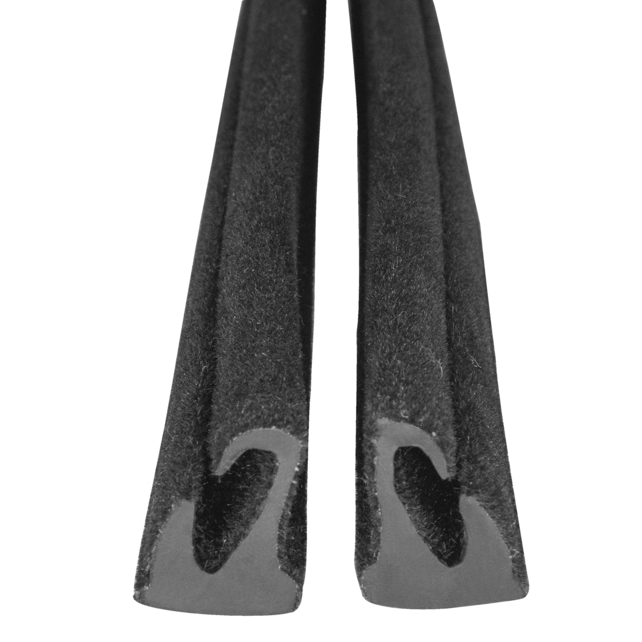 Vs 7-E/Fl Quarter Window Seals Rear Roll-Up, Flocked Channels Dodge Charger 1968-1970, Coronet 1968-1970, Dart 1964-1966