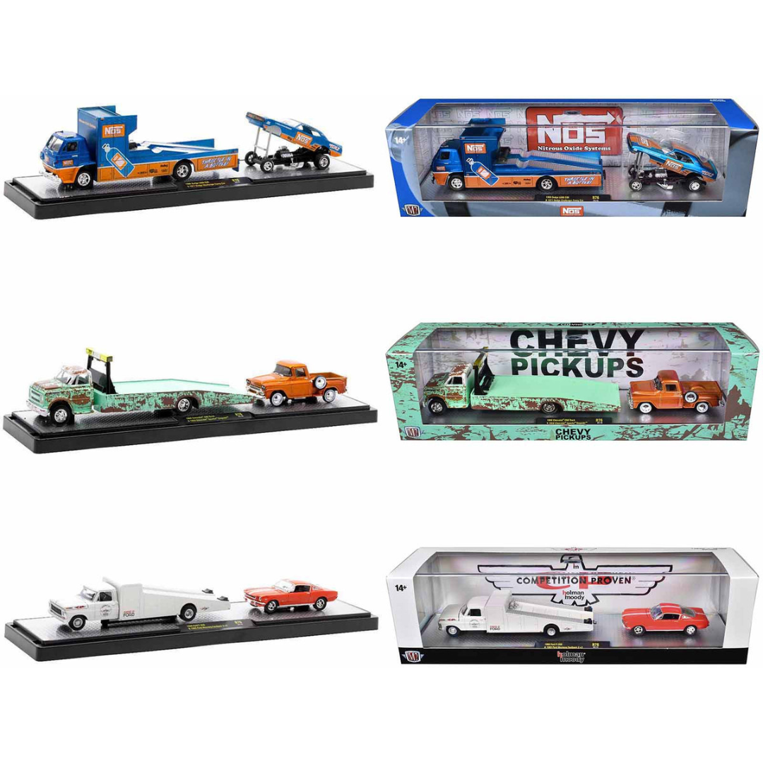 Auto Haulers Set of 3 Trucks Release 76 Limited Edition 1/64 Diecast