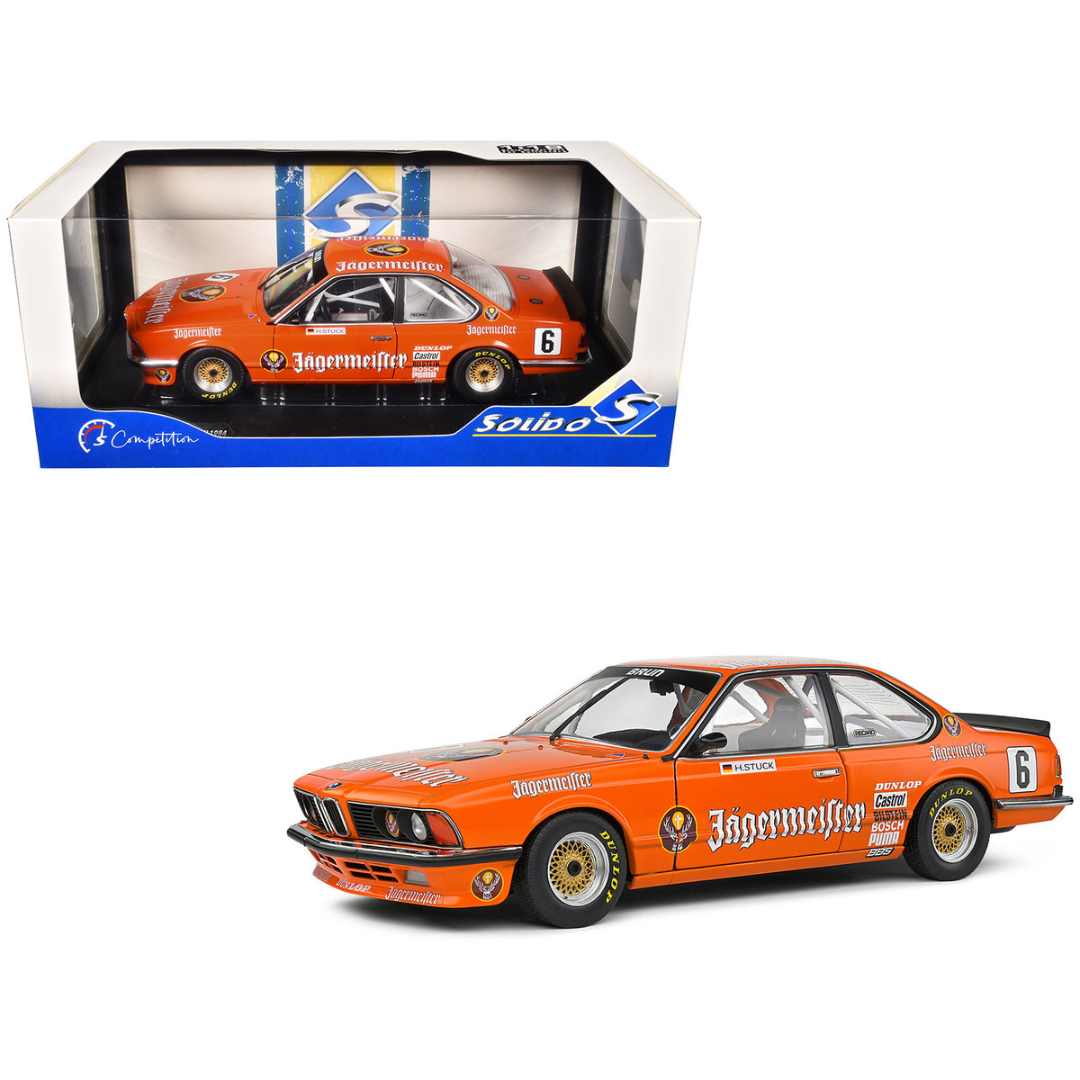 BMW 635 CSI (E24) #6 Hans-Joachim Stuck "Jagermeister" "European Touring Car Championship" (1984) "Competition" Series 1/18 Diecast Model Car