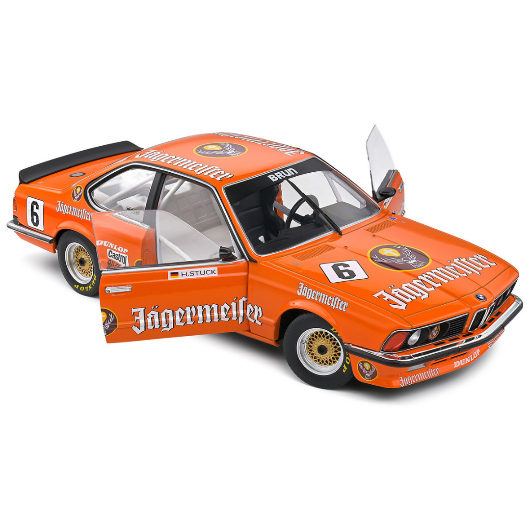 BMW 635 CSI (E24) #6 Hans-Joachim Stuck "Jagermeister" "European Touring Car Championship" (1984) "Competition" Series 1/18 Diecast Model Car