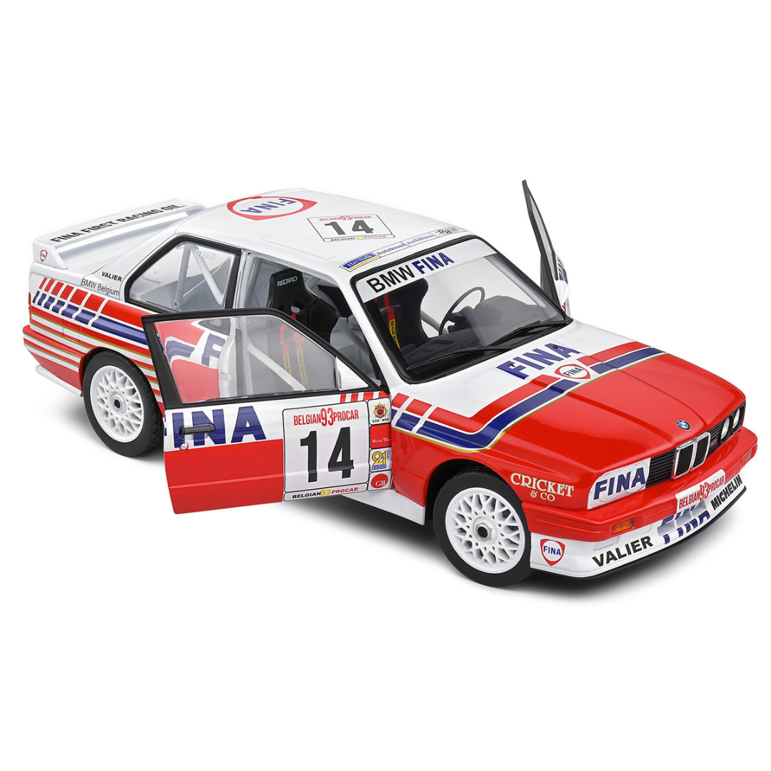 BMW E30 M3 #14 Marc Duez "Belgian Procar Championship" (1993) "Competition" Series 1/18 Diecast Model Car