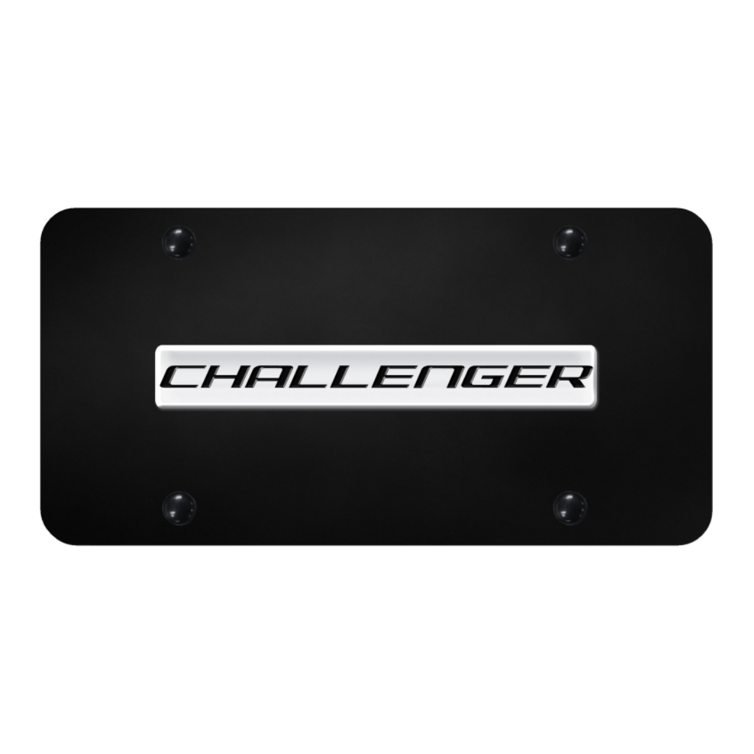 challenger-script-license-plate-chrome-on-black-19666-classic-auto-store-online