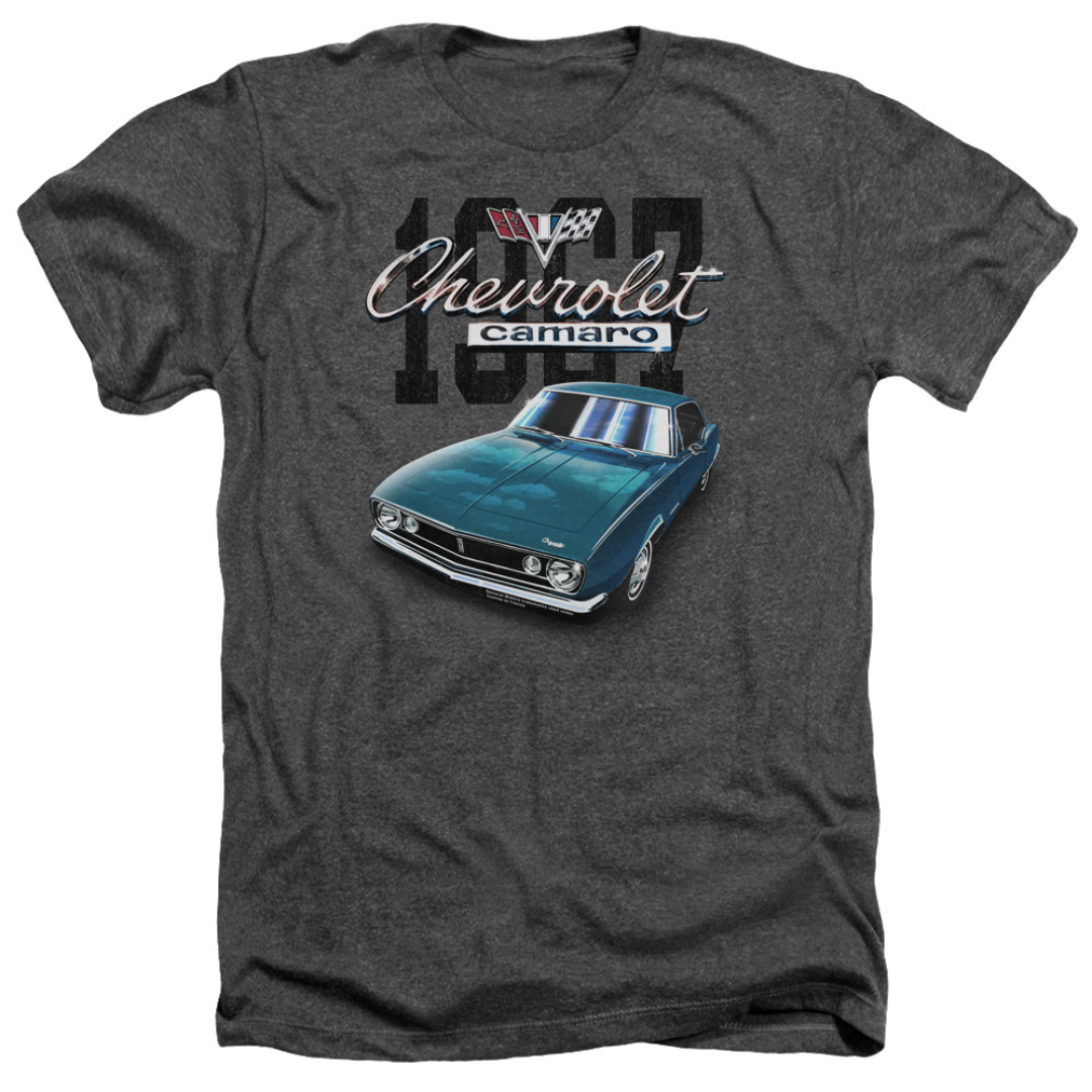 Chevrolet 1967 Camaro Classic Adult Regular Fit Heather Short Sleeve