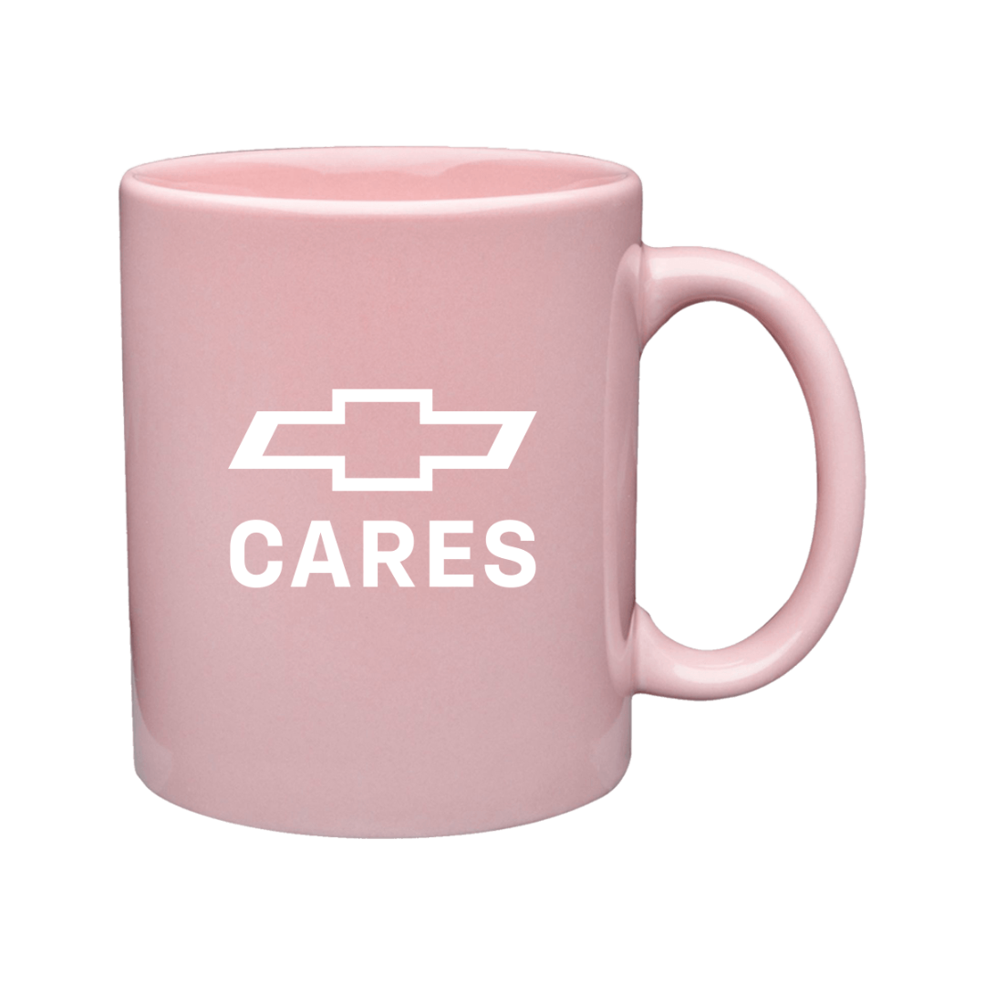 Chevy Cares Pink Ceramic Mug