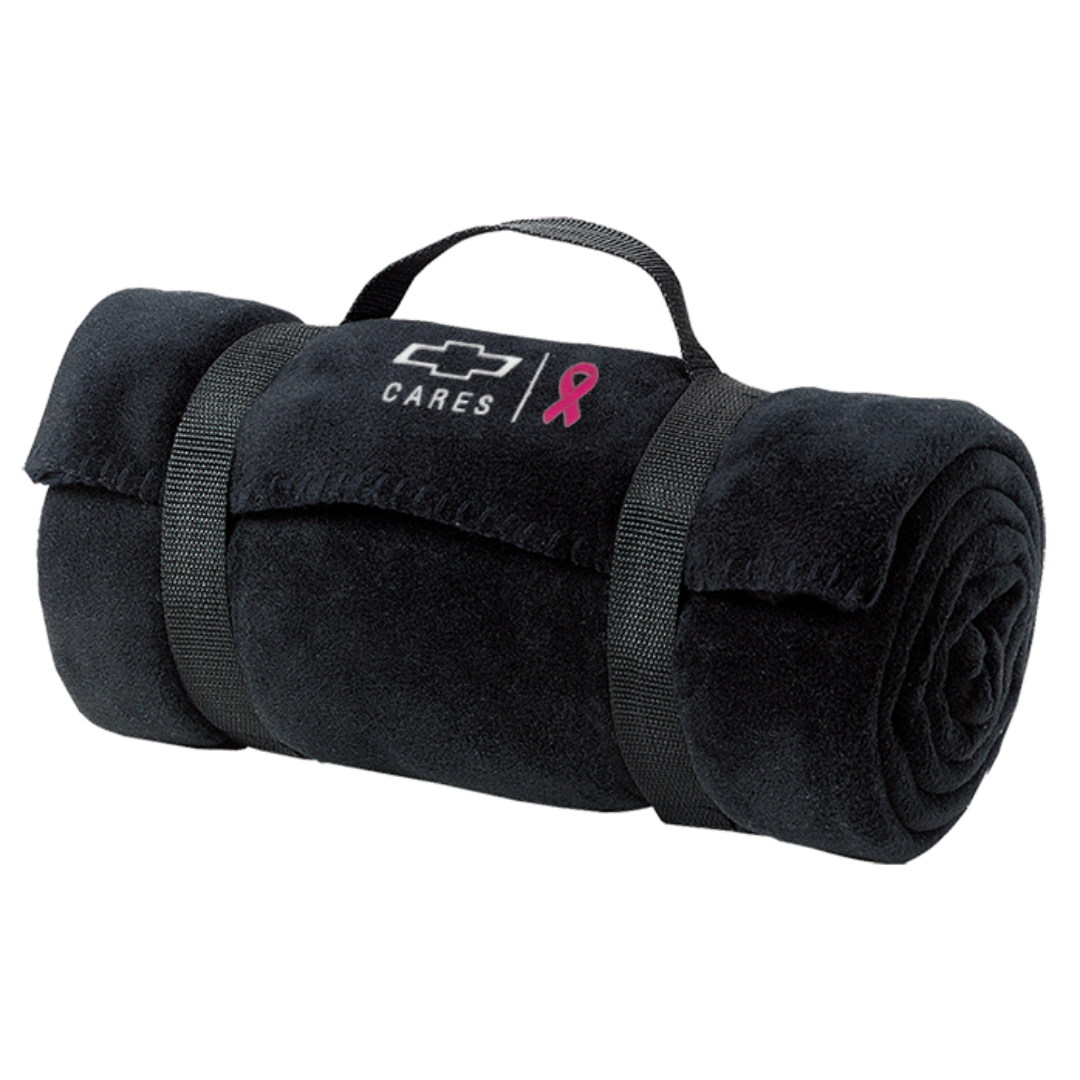 Chevy Cares Black Fleece Blanket