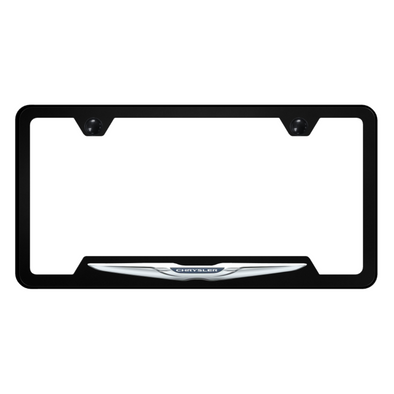 Chrysler Logo PC Notched Frame - UV Print on Black