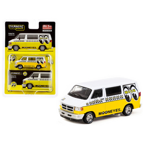 dodge-van-white-and-yellow-with-graphics-mooneyes-global64-series-1-64-diecast-model