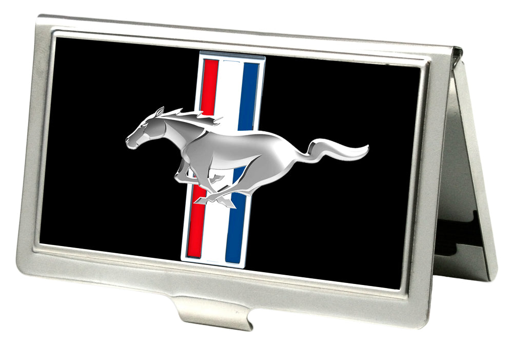 Ford Mustang Tri-Bar Logo Business Card Holder - Small