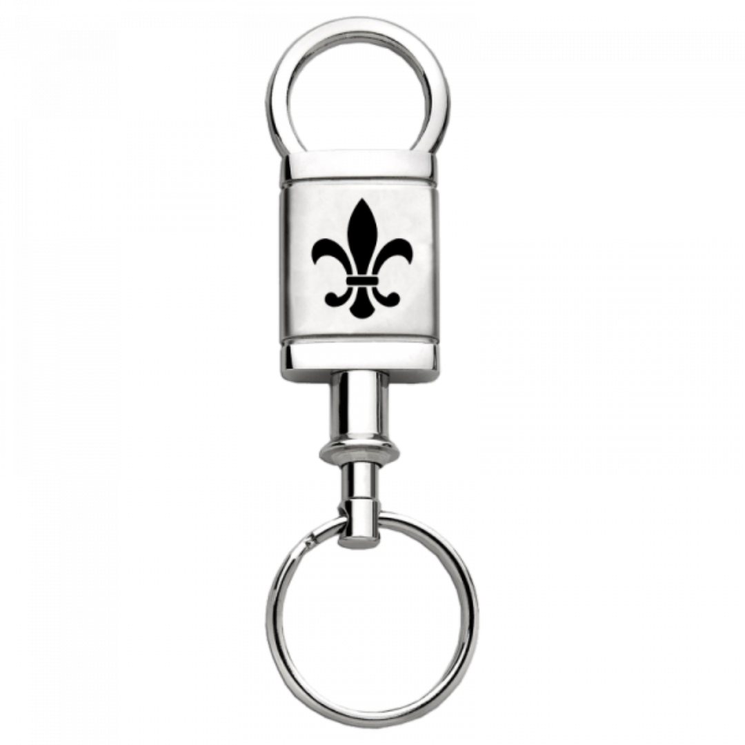 fleur-de-lis-satin-chrome-valet-key-fob-silver-20569-classic-auto-store-online