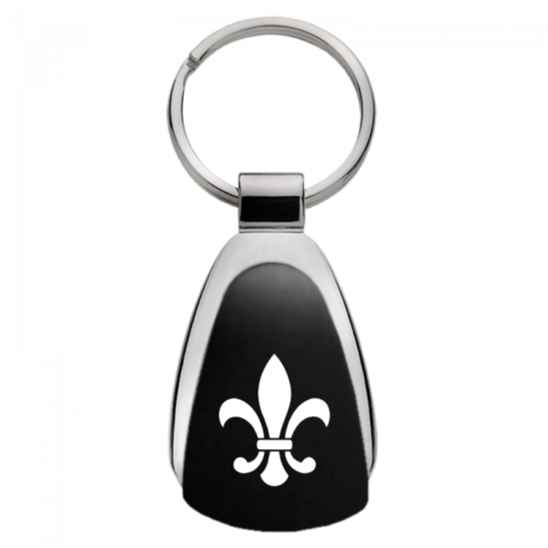 fleur-de-lis-teardrop-key-fob-black-21805-classic-auto-store-online