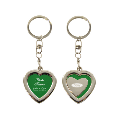 Ford Heart Shaped Photo Key Fob in Green