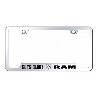 Guts - Glory - Ram Cut-Out Frame - Laser Etched Mirrored