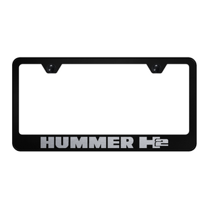 Hummer H2 Stainless Steel Frame - Laser Etched Black