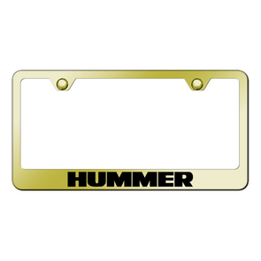 Hummer Stainless Steel Frame - Laser Etched Gold