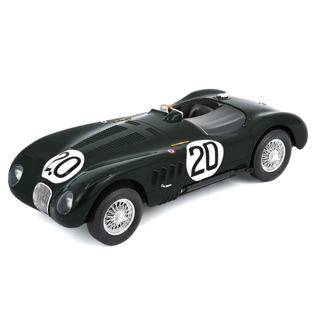 Jaguar XK 120 C #20 Peter Walker - Peter Whitehead "Jaguar Cars Ltd" Winner "24 Hours of Le Mans" (1951) with Acrylic Display Case 1/18 Model Car