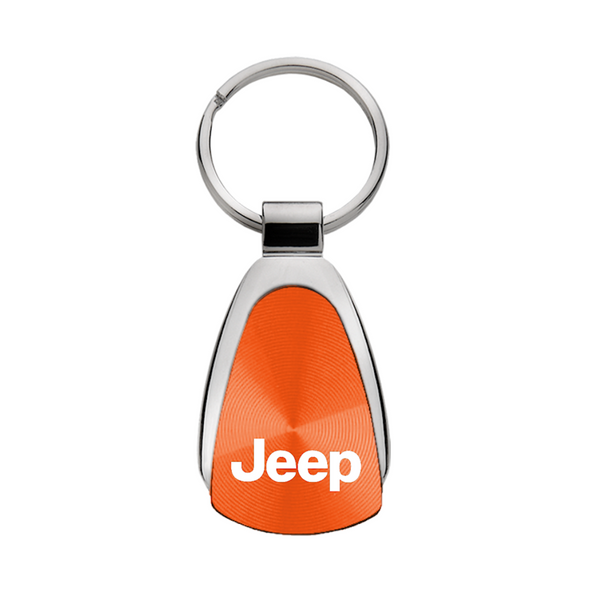 Jeep Teardrop Key Fob in Orange