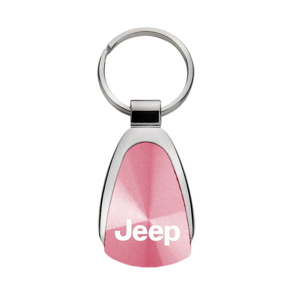 Jeep Teardrop Key Fob in Pink