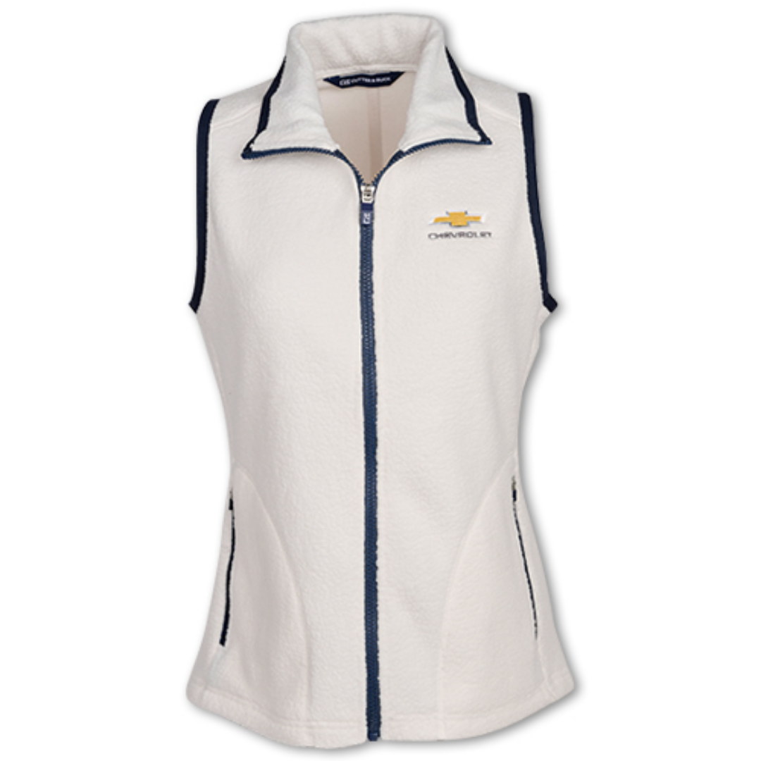 Ladies Gold Bowtie Cutter & Buck Eco Fleece Vest