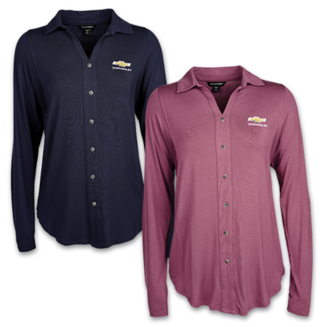 Ladies Gold Bowtie Luxe Knit Tunic