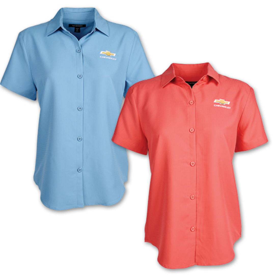 Ladies Gold Bowtie UV Dockside Shirt