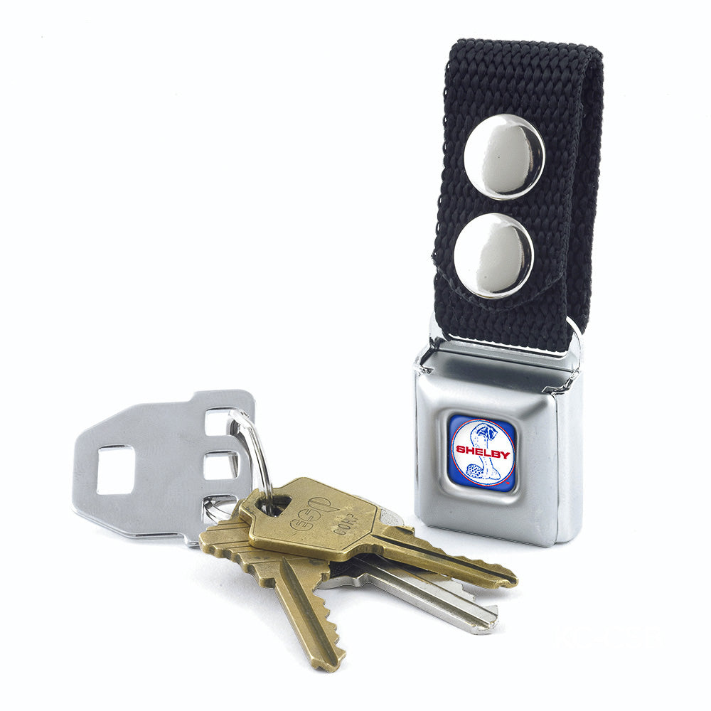 Shelby Red White & Blue Keychain