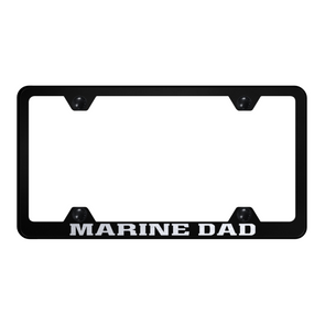Marine Dad Steel Wide Body Frame - Laser Etched Black