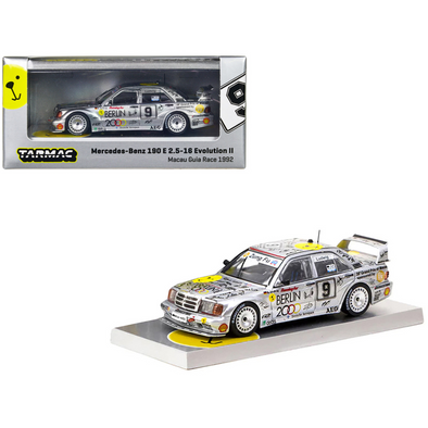 mercedes-benz-190-e-2-5-16-evolution-ii-9-klaus-ludwig-macau-guia-race-1992-with-container-display-case-hobby64-series-1-64-diecast-model-car-by-tarmac-works-t64-024-92mgp09-classic-auto-store-online