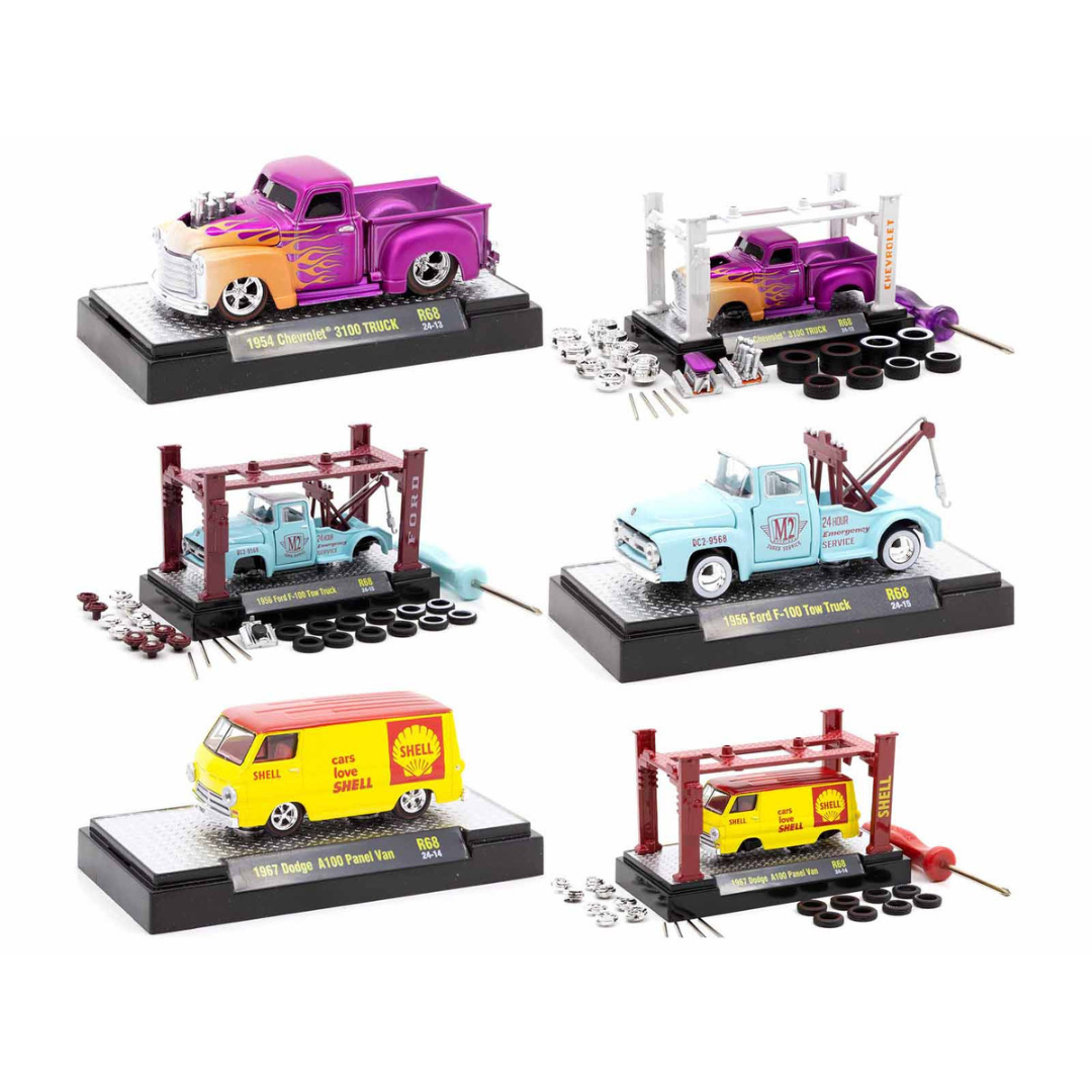 Model Kit 3 piece Car Set Release 68 Limited Edition 1/64 Diecast Model Cars