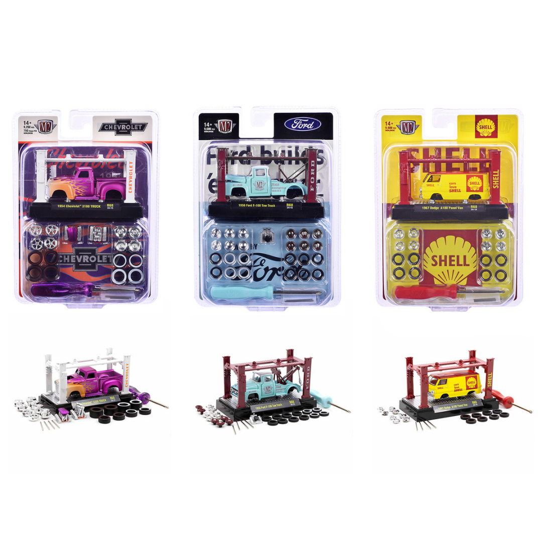 Model Kit 3 piece Car Set Release 68 Limited Edition 1/64 Diecast Model Cars