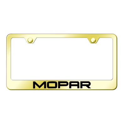 Mopar Stainless Steel Frame - Laser Etched Gold