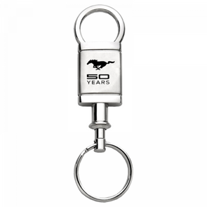 mustang-50-years-satin-chrome-valet-key-fob-silver-32805-classic-auto-store-online