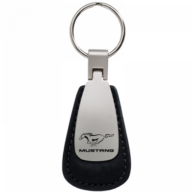 mustang-leather-teardrop-key-fob-black-19286-classic-auto-store-online