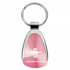 mustang-tri-bar-teardrop-key-fob-pink-29240-classic-auto-store-online