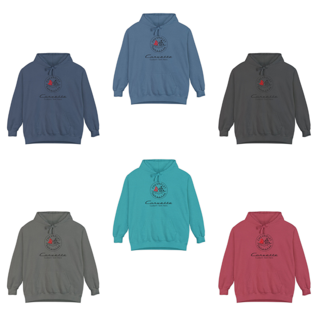 Personalized C1 Corvette Comfort Colors® Hooded Sweatshirt