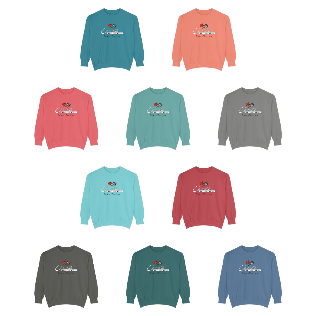 Personalized C2 Corvette Comfort Colors® Unisex Garment-Dyed Premium Sweatshirt