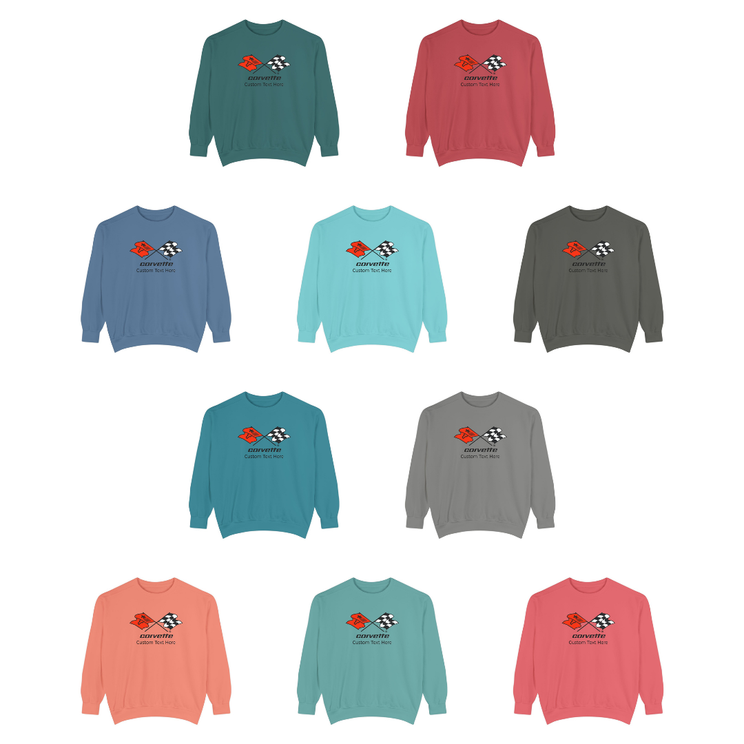 Personalized C3 Corvette Comfort Colors® Unisex Garment-Dyed Premium Sweatshirt