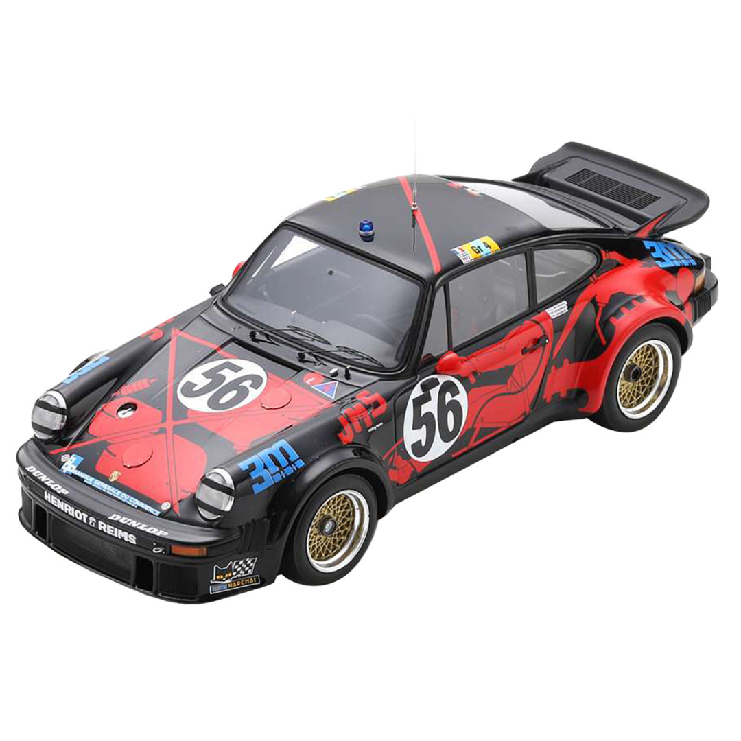 Porsche 934 #56 Jean-Louis Bousquet - Cyril Grandet - Philippe Dagoreau "JMS Racing-ASA Cachia" "24 Hours of Le Mans" (1977) with Acrylic Display Case 1/18 Model Car