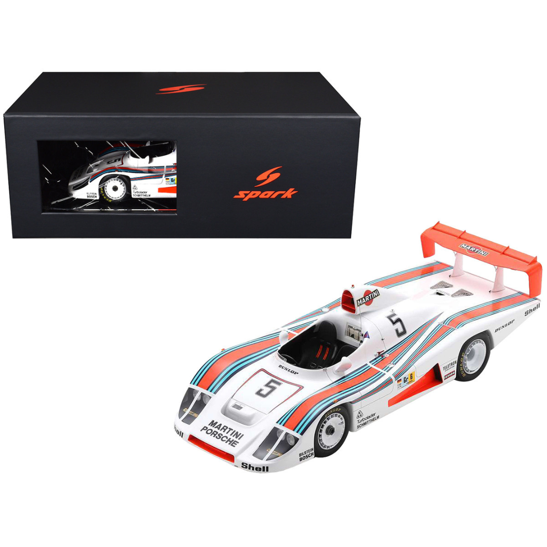 Porsche 936/78 #5 Jacky Ickx - Henri Pescarolo - Jochen Mass "Martini Racing Porsche System" "24 Hours of Le Mans" (1978) with Acrylic Display Case 1/18 Model Car